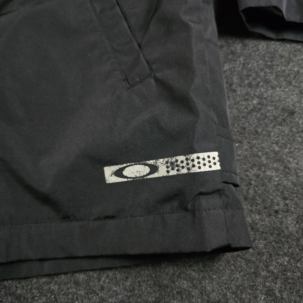 Vtg Oakley Software Windbreaker Coach Jacket Black Mesh Lined Gorpcore Men's XXL